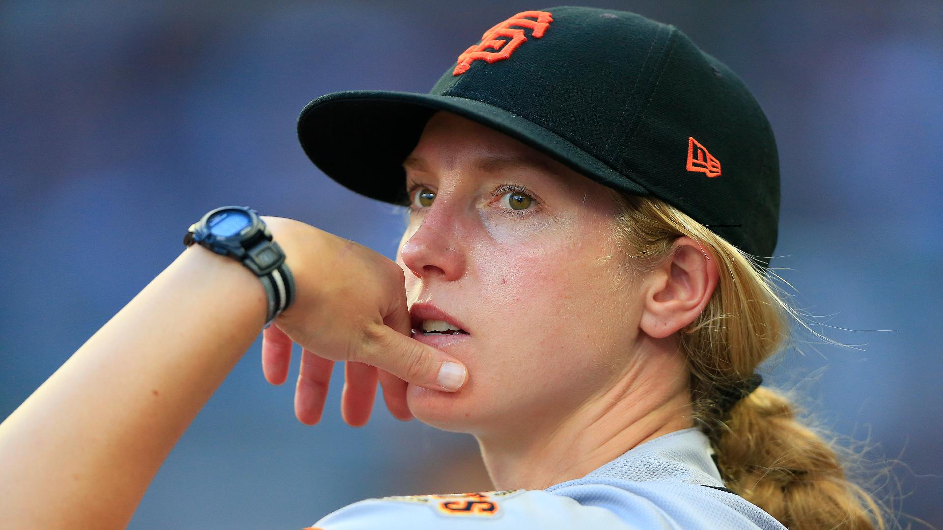 Alyssa Nakken becomes the first woman to coach on the field in MLB history Alyssa Nakken